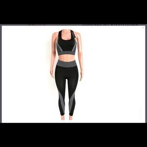 Crop bra leggings set